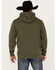 Image #4 - Wrangler Men's American Logo Hooded Sweatshirt, Olive, hi-res