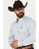 Image #2 - Cinch Men's Plaid Print Long Sleeve Button-Down Stretch Western Shirt , White, hi-res