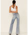 Image #4 - Rolla's Women's East Coast Medium Wash Flare Jeans, Blue, hi-res