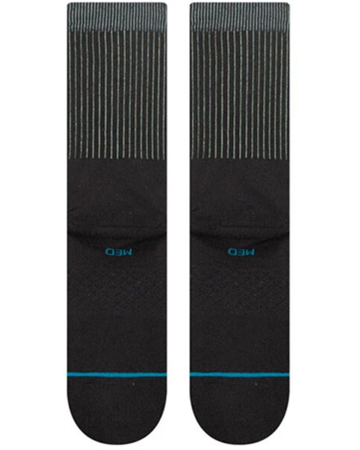 Image #3 - Stance Men's Icon Crew Socks, Black, hi-res