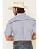 Image #4 - Cowboy Hardware Men's Two Tone Geo Print Short Sleeve Button Down Western Shirt , Turquoise, hi-res