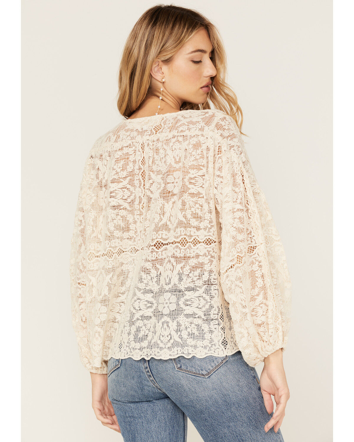 Image #4 - Jen's Pirate Booty Women's Lace Fortune Top, Natural, hi-res