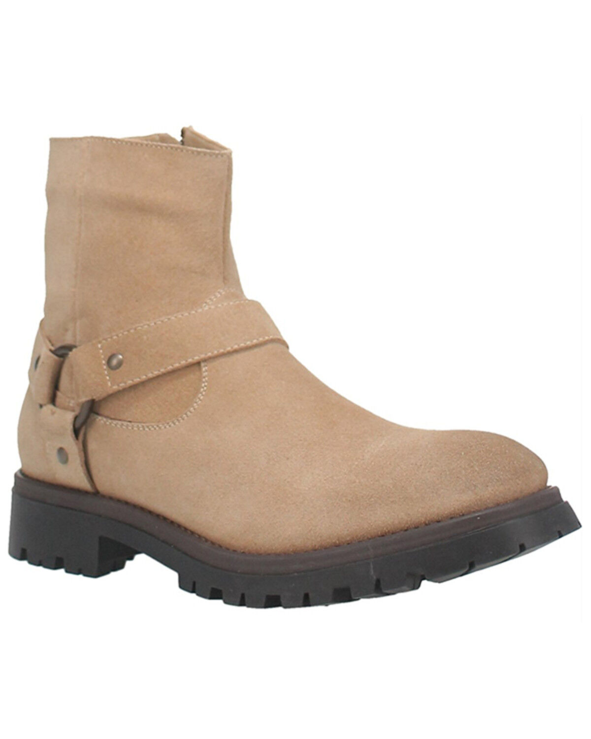 Image #1 - Dingo Men's Road Trip Ankle Boots - Round Toe, Off White, hi-res