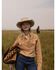 Image #1 - Outback Trading Co Women's Solid Knit Long Sleeve Snap Western Shirt, Tan, hi-res