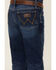 Image #4 - Wrangler Retro Boys' Troxler Dark Wash Relaxed Bootcut Stretch Denim Jeans, Blue, hi-res