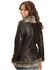 Image #3 - Scully Women's Faux Leather & Fur Jacket, Dark Brown, hi-res