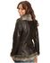 Scully Women's Faux Leather & Fur Jacket, Dark Brown, hi-res