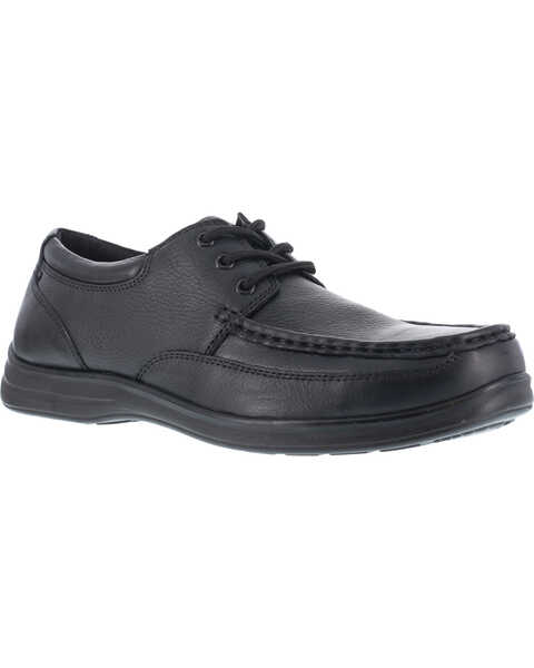 Florsheim Men's Lace-Up Work Shoes - Steel Toe , Black, hi-res
