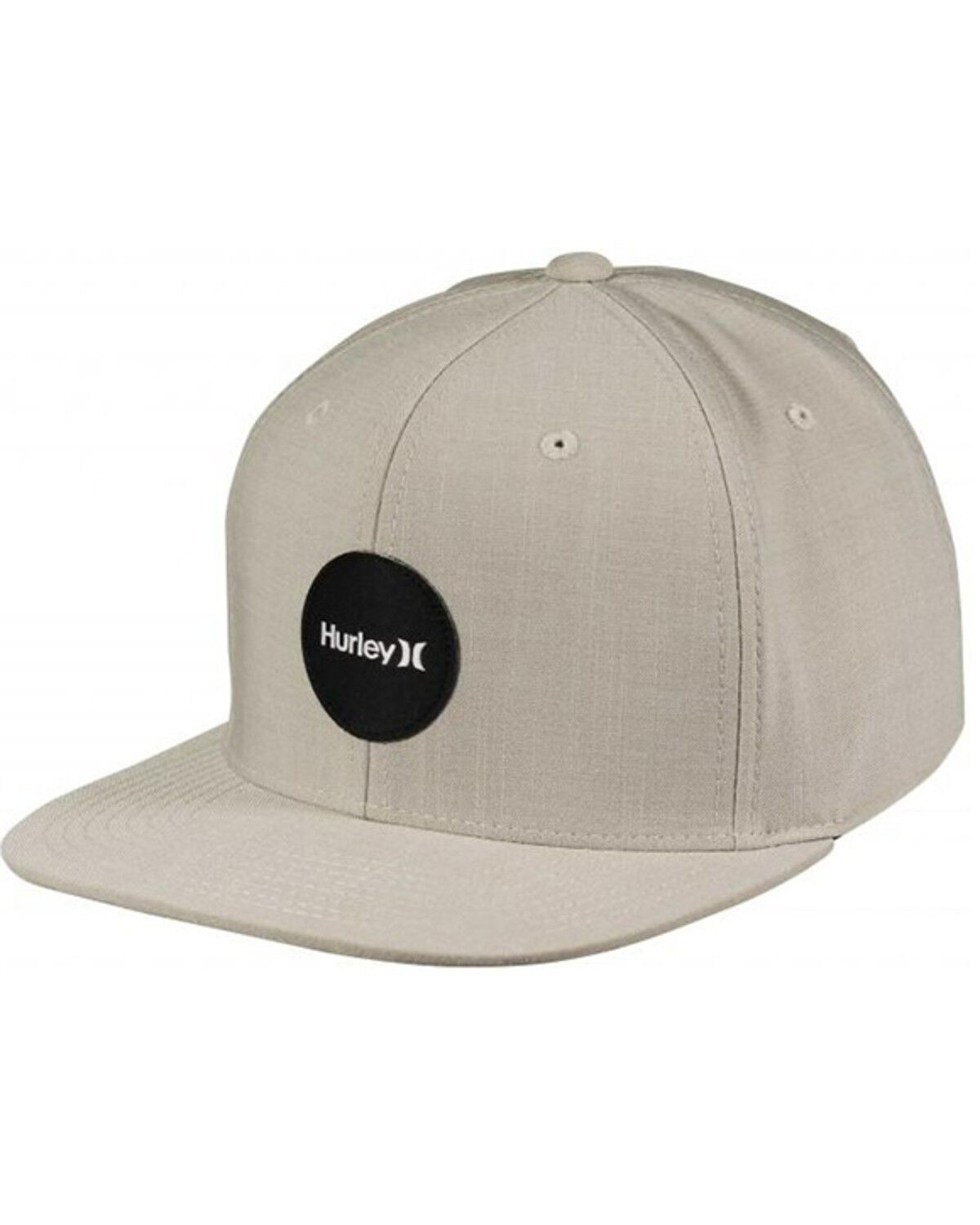 Image #1 - Hurley Men's Circle Logo Patch H20 Dri Point Break Ball Cap, Stone, hi-res