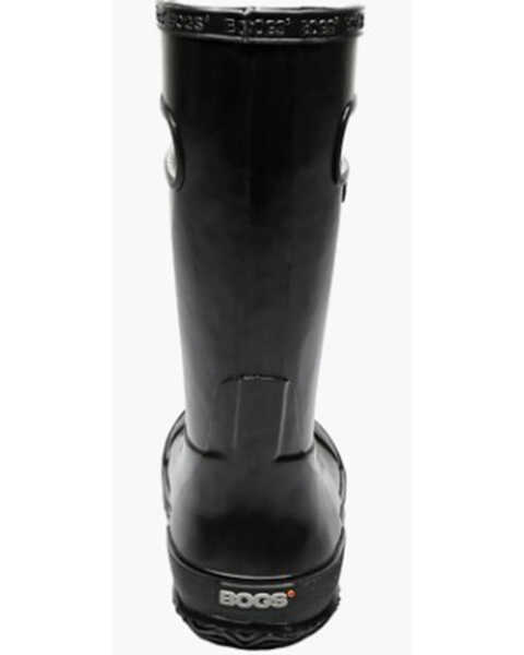 Image #4 - Bogs Girls' Solid Rain Boots - Round Toe, Black, hi-res