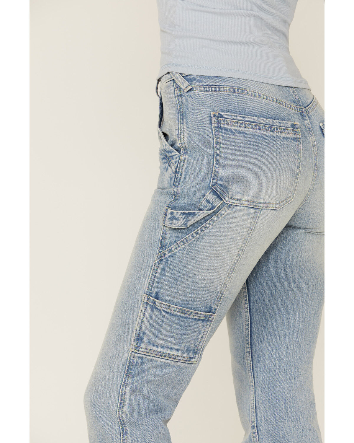 Image #3 - Cleo + Wolf Women's Carpenter Straight Denim Jeans, , hi-res