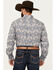 Image #4 - Cinch Men's Paisley Print Long Sleeve Button-Down Western Shirt, Blue, hi-res