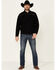 Ariat Men's Solid Black Basis 2.0 1/4 Zip Pullover , Black, hi-res