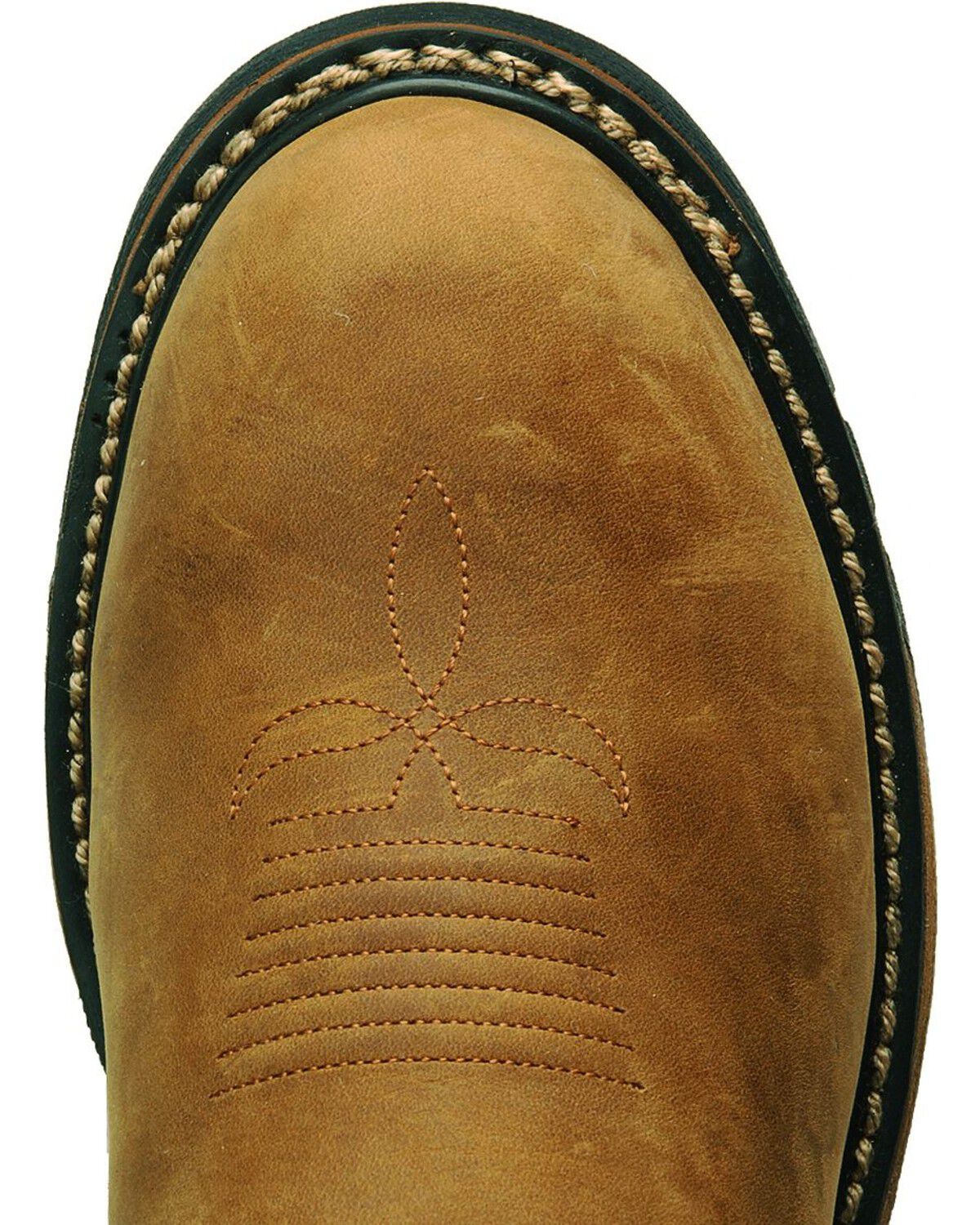 Image #12 - Rocky Men's Branson Roper Work Boots - Soft  Toe, Brown, hi-res
