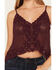 Image #3 - Idyllwind Women's Santa Rosa Embroidered Georgette Tank, Wine, hi-res