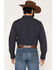 Image #4 - Gibson Trading Co Men's Playin' It Safe Geo Print Long Sleeve Button-Down Long Sleeve Western Shirt, Navy, hi-res