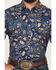 Image #3 - Pendleton Men's Laramie Floral Print Short Sleeve Snap Western Shirt, Navy, hi-res