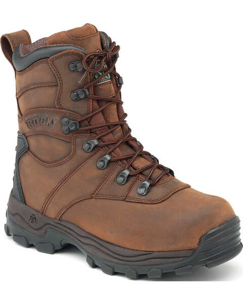 Image #1 - Rocky Sport Utility Pro Insulated Waterproof Boots - Round Toe, Brown, hi-res