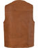 Image #2 - Milwaukee Leather Men's Western Plain Side Vest, Tan, hi-res