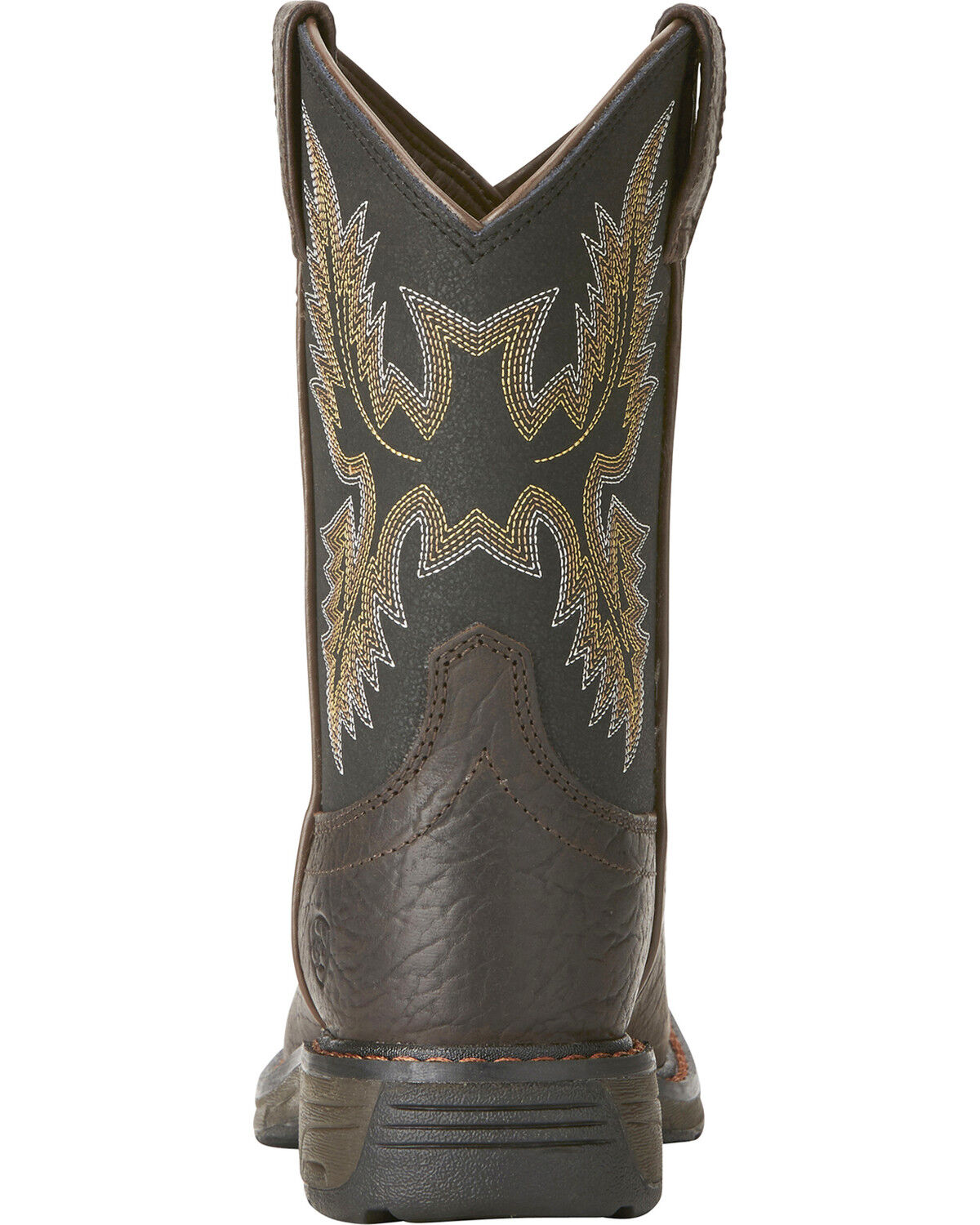 Image #9 - Ariat Boys' WorkHog® Bruin Western Boots - Square Toe, Brown, hi-res