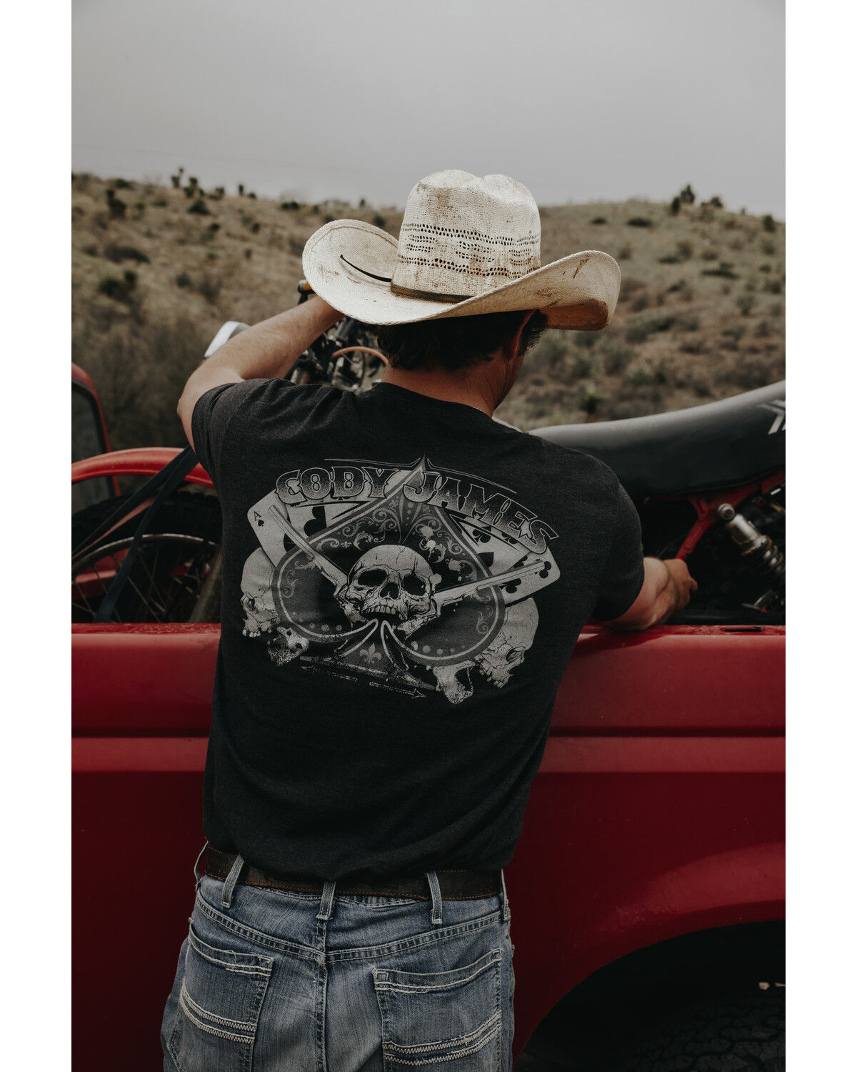 Image #1 - Cody James Men's Ace Skull Short Sleeve Graphic T-Shirt, Black, hi-res