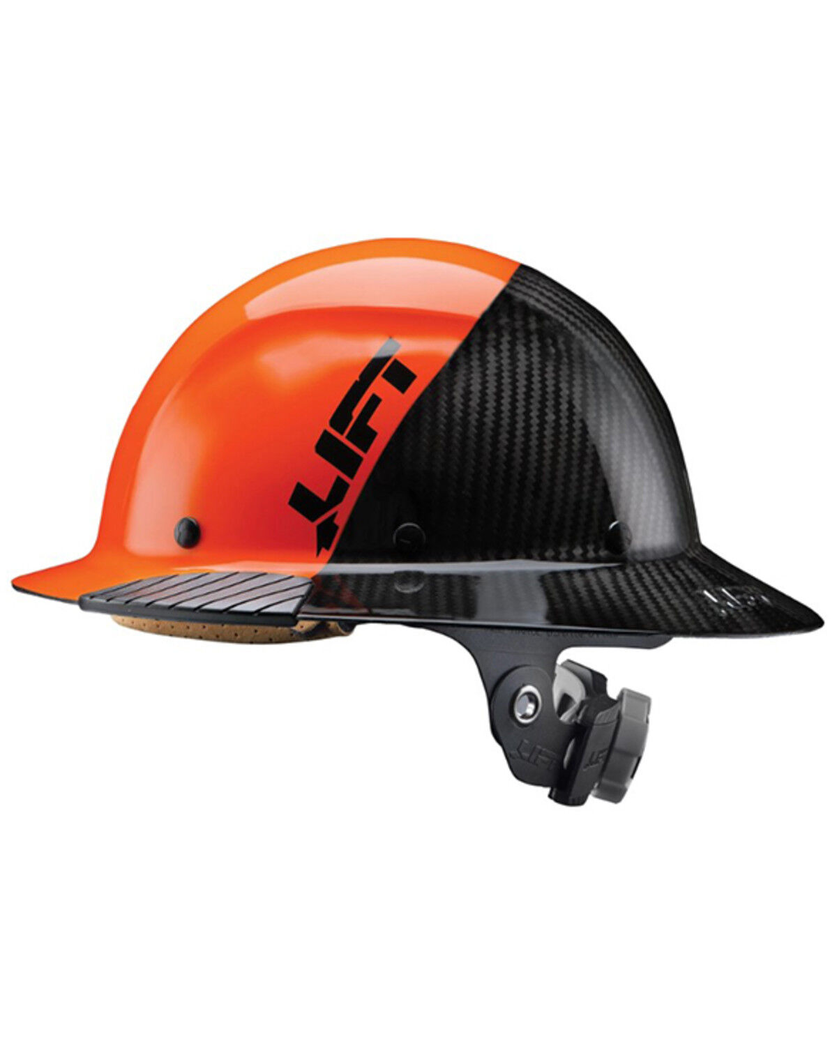 Image #4 - Lift Safety Dax 50 Carbon ANSI-C, TYPE 1 Full Brim Hard Hat, Orange, hi-res
