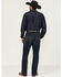 Image #3 - Wrangler Retro Men's Richland Dark Wash Slim Bootcut Stretch Denim Jeans, Dark Wash, hi-res