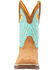 Image #4 - Durango Women's Blue Lady Rebel Boots - Square Toe , Brown/blue, hi-res