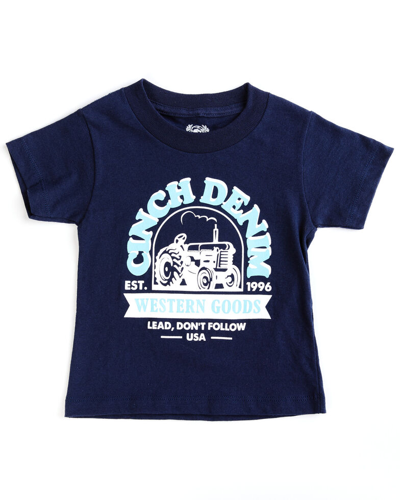 Cinch Toddler-Boys' Cinch Denim Graphic T-Shirt, Navy, hi-res