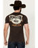 Image #1 - Pendleton Men's Cowboy Logo Short Sleeve Graphic T-Shirt, Dark Brown, hi-res