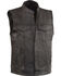 Image #1 - Milwaukee Leather Men's Black Open Neck Club Style Vest - Big 5X, Black, hi-res