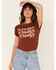 Shyanne Women's Whiskey Whiskey Whiskey Graphic Tee , Rust Copper, hi-res