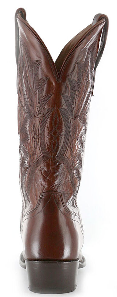 El Dorado Handmade Antique Calf Cowboy Boots - Square Toe, Tan, hi-res