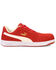 Image #2 - Puma Safety Women's Icon Suede Low EH Safety Toe Work Shoes - Composite Toe, Red, hi-res