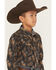 Image #2 - Cody James Men's Canyon Rider Paisley Print Long Sleeve Snap Western Shirt, Navy, hi-res