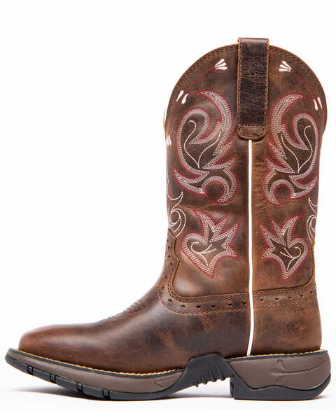 Image #3 - Shyanne Women's Xero Gravity Lite Western Performance Boots - Broad Square Toe, Brown, hi-res