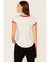 Image #4 - Shyanne Women's All-American Cowgirl Graphic Short Sleeve Ringer Tee, White, hi-res