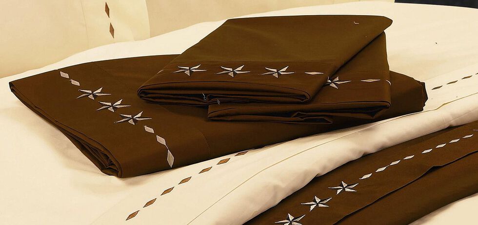 HiEnd Accents Star Sheet Set -Twin, Chocolate, hi-res