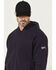 Image #2 - Ariat Men's FR Rev Full Zip Work Hooded Jacket - Tall, Navy, hi-res