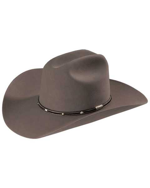 Stetson Men's Angus 6X Fur Felt Cowboy Hat, Grey, hi-res