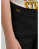 Image #5 - Wrangler X Lainey Wilson Girls' Pull-On Bell Bottoms, Black, hi-res