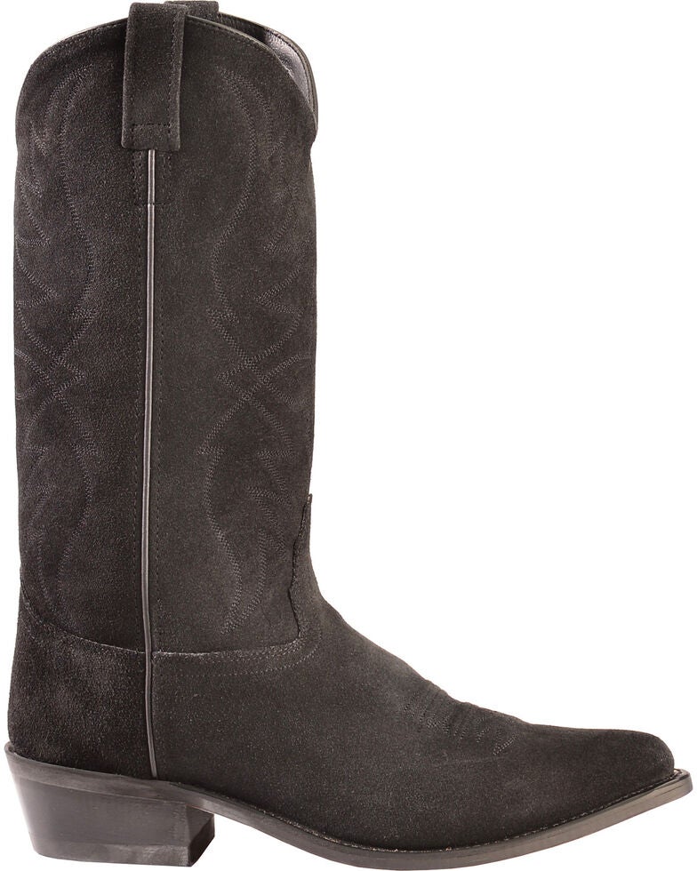 Old West Roughout Suede Cowboy Boots Pointed Toe Sheplers