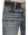 Image #4 - Shyanne Girls' Dawn Studded Pocket Bootcut Stretch Denim Jeans, Dark Wash, hi-res
