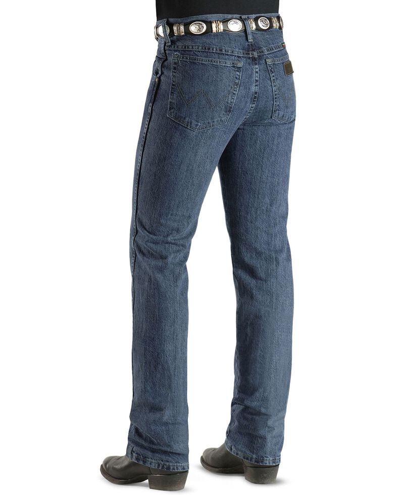 Wrangler Men's PBR Medium Wash High-Rise Slim Jeans, Auth Stone, hi-res