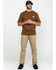 Carhartt Men's Loose Fit Heavyweight Logo Pocket Work T-Shirt, Brown, hi-res