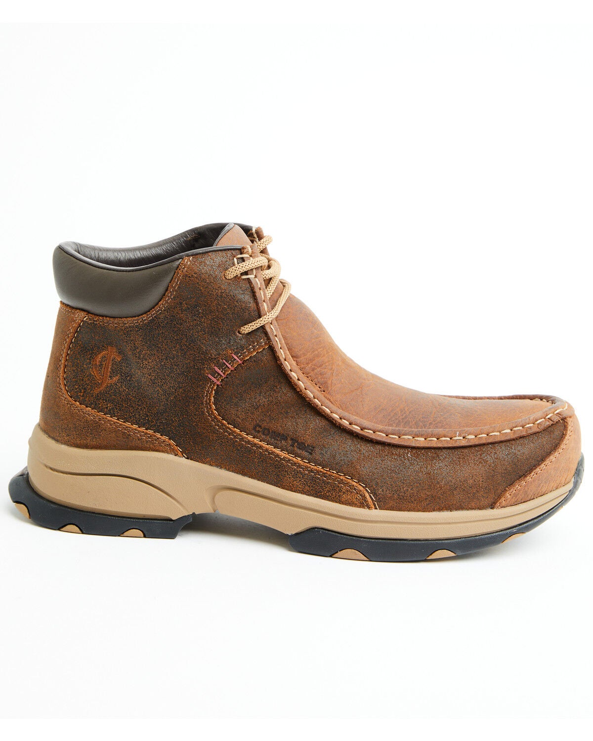 Image #2 - Cody James Men's Driver Moc Shoes - Composite Toe, Brown, hi-res