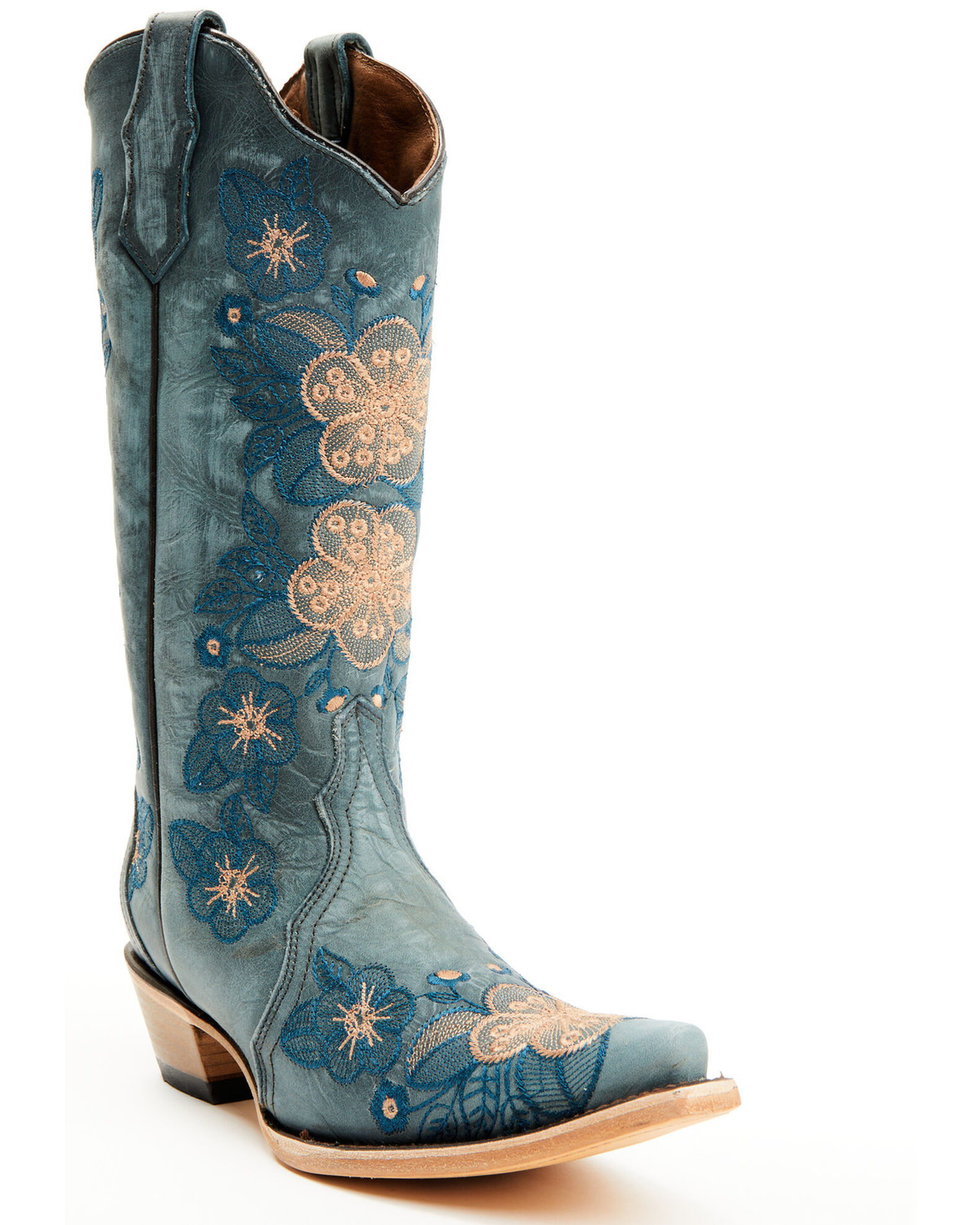 Circle G Women s Floral Embroidered Western Boots Snip Toe Sheplers