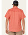 Image #4 - Hooey Men's Solid Habitat Sol Short Sleeve Pearl Snap Western Shirt, Pink, hi-res