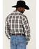 Image #4 - Rodeo Clothing Men's Large Dark Grey Plaid Long Sleeve Button-Down Western Shirt , , hi-res