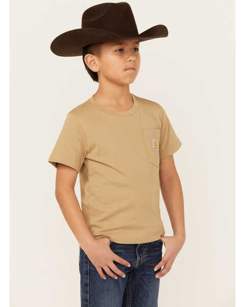 Image #3 - Carhartt Boys' Dog Short Sleeve Graphic T-Shirt , Taupe, hi-res